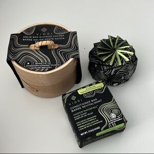 VIORI Hidden Waterfall Shampoo Bar + Conditioner Bar +
Bamboo Case KIT